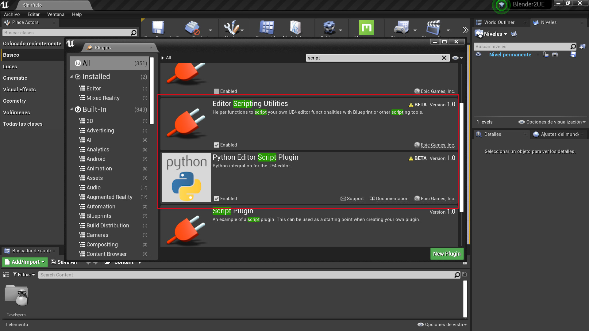 Cómo exportar objetos 3D de Blender a Unreal Engine